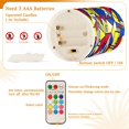 thumbnail image 5 of Yayeee Flameless Candles with Remote Flickering Battery Operated Multi Color Changing, Art Triangles, 5 of 7