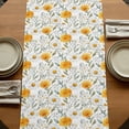 thumbnail image 5 of Table Runners 72 Inches Long Dress Scarves, Spring Daisy Farmhouse Kitchen/Dining Table Runner, Coffee Tablerunners, Country Watercolor Yellow White Floral Leaf 16x72 Inch, 5 of 9