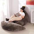 thumbnail image 6 of Banana Bean Bag Chair with Ottoman, Floor Sofa Bed with Footrest, Comfy Convertible Lounger for Adults, Plush Couch for Bedroom, Living Room or Dorm, 6 of 8