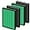 2 Set, variant on 2set 400/400S Replacement Filter for Coway AIRMEGA Max2 400 400S 400(G) 400S(G) Air Purifier,AP-2015-FP