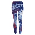 thumbnail image 3 of Gibobby Leggings Termicos Pantalones yoga ajustados para mujer Leggings con estampado del Día la Independencia（Azul， M), 3 of 4