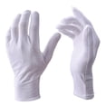 thumbnail image 1 of Guantes de algodón Zealor, tela suave, antipolvo, para hombre y mujer, 12 pares, 1 of 7