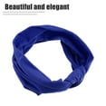 thumbnail image 4 of Unique Bargains Headbands Polyester Cotton Sweatbands Stretchy Moisture Wicking Headband for Sports Deep Blue 1 PCS, 4 of 6