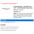 thumbnail image 2 of Tie Rod Assembly - Compatible with 1978 - 1984 Oldsmobile Cutlass Calais 1979 1980 1981 1982 1983, 2 of 2