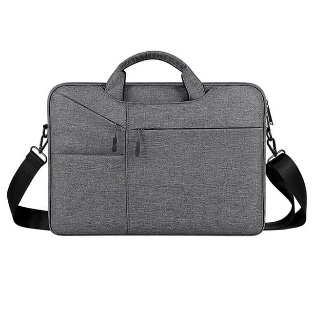Bolso del ordenador portátil caja de la manga del ordenador de 15,6 pulgadas con la correa para el hombro, cartera impermeable con la manija
