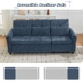 thumbnail image 5 of Euroco 2-in-1 Reversible Sleeper Sofa with Recliner, Adjustable Backrests, USB Ports & Tufted Armrests – Pull-Out Sofa Bed for Living Room or Guest Room, 5 of 9