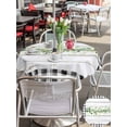 thumbnail image 5 of Outdoor Tablecloth with Umbrella Hole for Patio/Picnic/Party/Camping, Green Eucalyptus Leaves Waterproof Table Cloth Round Cover Washable, Vintage Art Farmhouse Wooden (Dia 54"), 5 of 8