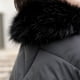 thumbnail image 4 of Parkas de manga larga para mujer, abrigo con forro, chaqueta larga y gruesa cálida de invierno para mujer, abrigo con capucha para mujer, 4 of 9