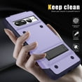 thumbnail image 3 of Dteck for Google Pixel 7 Pro Case with Kickstand, Hybrid Shockproof Bumper Rugged Case Hard Protective Cover for Google Pixel 7 Pro,Purple, 3 of 7
