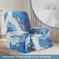 thumbnail image 3 of Kuiaobaty Marble Print Recliner Chair Cover Heavy Duty Reclining Sofa Slipcover Breathable Recliner Couch Cover Washable Reclining Slipcover with Pocket for Pets Kids, 3 of 8