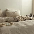 thumbnail image 2 of Zhuge Bed Sheets Set, Bedding Sheets Pillowcases Kit, Twin Bed Set, Hotel Bedding, Home Decor(Khaki), 2 of 5
