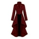 thumbnail image 1 of Abrigo largo gótico steampunk para mujer, chaqueta roja retro, ropa punk vintage larga L, 1 of 6