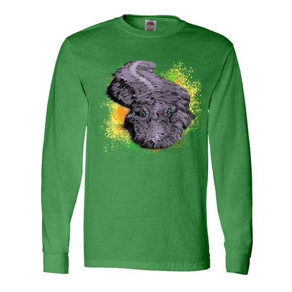 Inktastic Colorful Lurking Gator Long Sleeve T-Shirt