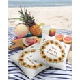 thumbnail image 3 of Pack of 2 Outdoor Pillow Covers, You are My Sunshine Sunflower Wreath Waterproof Square Throw Pillowcase Cushion Decorative Pillow Covers for Couch Patio Tent, 18x18 in, 3 of 6