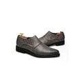 thumbnail image 3 of Fangasis Mens Dress Shoes Glossy Brogues Formal Oxfords Wedding Non Slip Leather Shoe Grey 6.5, 3 of 6