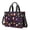 Halloween Cauldron Ghost Skull Pattern, variant on Black Halloween White Ghosts Canvas Messenger Tote Bag, Laptop Shoulder Bag with Multi Pockets & Removable Strap, Magnetic Closure Gifts for Work Travel Shopping