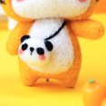 thumbnail image 5 of Kit Needle Felting Kit DIY Handmade Wool Pedant Materials Cartoon Panda Shape for Beginners, 5 of 5
