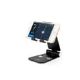 thumbnail image 3 of Portable Foldable Aluminum Desk Stand Adjustable Holder for iPhone Xs, X, iPhone 8 7 6s 6 5c 5s 5 4s 4 SE, iPod touch 6th 5th 4th generation (Black), 3 of 9