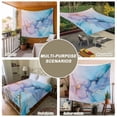 thumbnail image 6 of Blue Purple Pink Marble Tapestry for Bedroom Wall Hanging Tapestry, Modern Ink Painting Abstract Art Ceiling Backdrop Tapestries Poster Blanket Wall Decor for Teens Room Living Room Dorm 51" x 59", 6 of 8