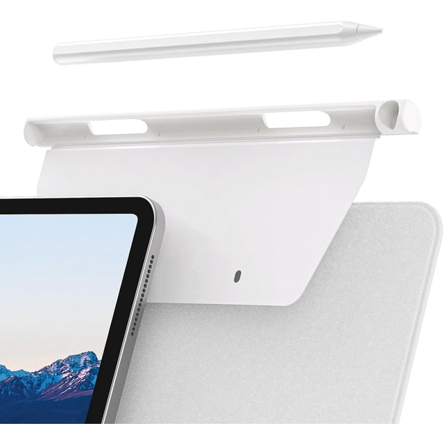 Soporte de Lápiz Mágico Compatible con Teclado Mágico, Apple Pencil Pro/Apple 2ª Generación Compatible. (Blanco) Blanco