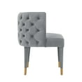 thumbnail image 6 of Manhattan Comfort Maya Dining Chair with Solid Wood Frame in Gray, 6 of 7