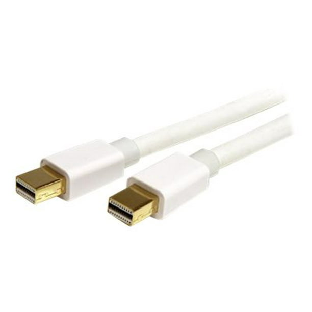 StarTech.com Mini DisplayPort (M) 1m 3ft Blanc Mini DisplayPort 1.2 Câble M / M - Mini DisplayPort 4k / HBR2 Soutien - Mini DP à Mini DP Câble 1 Mètre, 3 Pieds (MDPMM1MW) - Câble DisplayPort - à Mini DisplayPort (M) - 3,3 ft - Blanc - pour P / N: CDP2MDP, CDP2MDPEC, Cdp