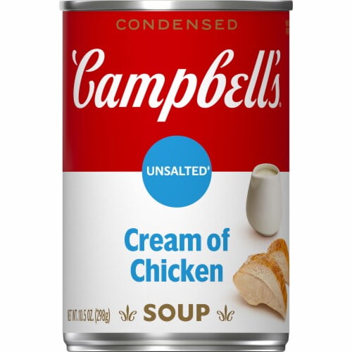 Campbell's Condensed Unsalted Cream of Chicken Soup 10.5 oz - Pack of 2