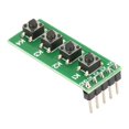 thumbnail image 2 of Universal 4 Key Push Button Switch Module Ideal for Mega2560 Due Banana Pi AVR STM32 ARM PIC,, 2 of 7
