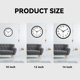 thumbnail image 3 of Reloj de pared AKCISOT Atomic 25 cm analógico para cocina interior, 3 of 9