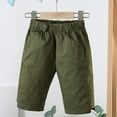 thumbnail image 5 of Ticikt Boy's Summer Khaki Shorts, Boys Shorts School Uniform Flat Front Twill Chino Shorts,Color:Green,18-24 Months, 5 of 6