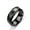 Black, variant on Elegant Finger Ring with Intelligent Temperature Detection Waterproof Jewelry for Everyday Use and Special Occasions