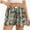 Green, variant on Women's Elastic Waisted Plaid Shorts Lounge Pajama Shorts
