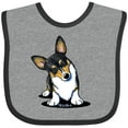 thumbnail image 3 of Inktastic Tri Color Corgi Boys or Girls Baby Bib, 3 of 4