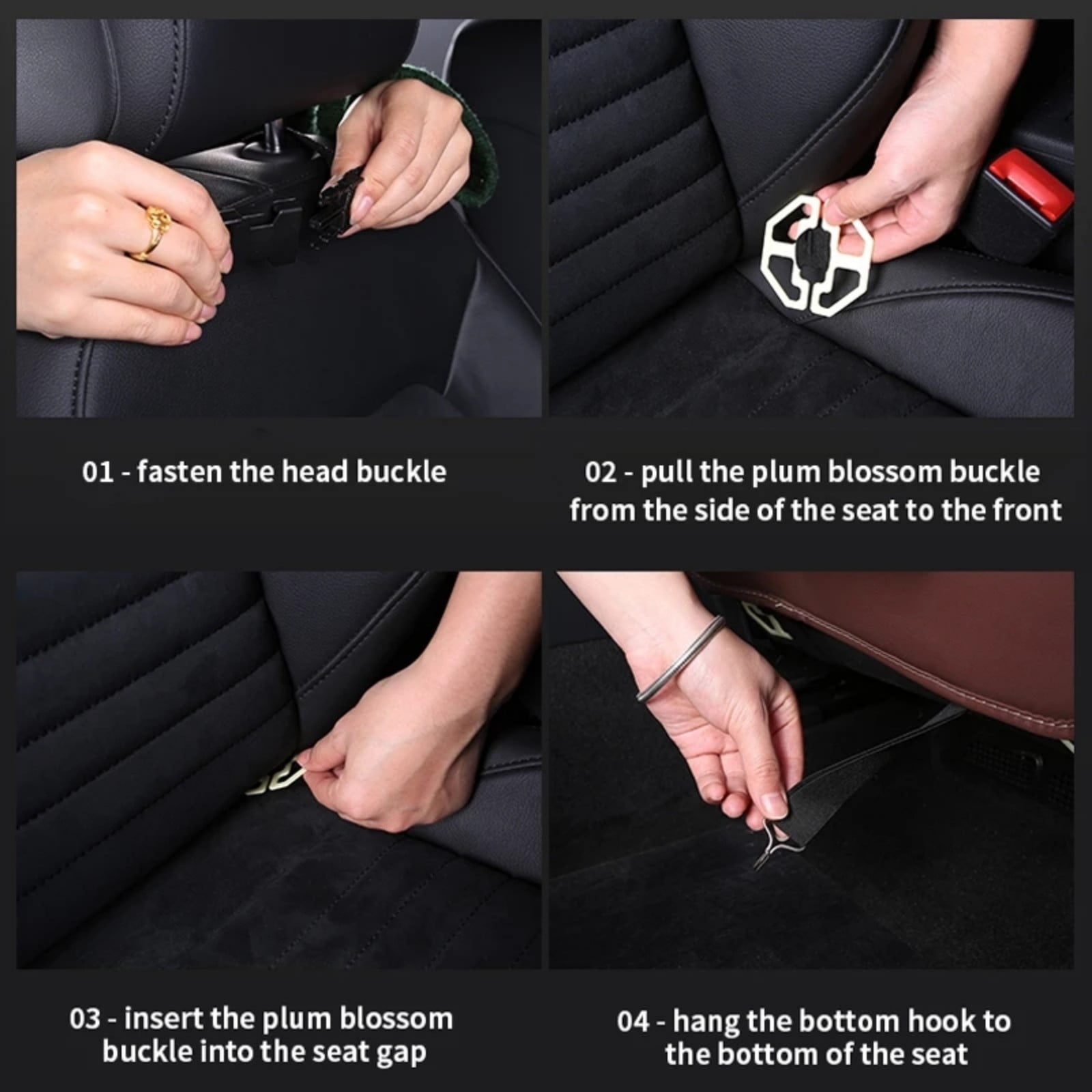 Ywbawe Leather Car Back Seat Organizer with Folding Tray, PU Material Storage Bag for SUV and Vehicle Travel, 1 Count