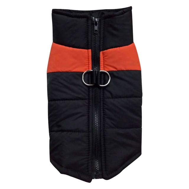 Fiudx Chaleco de Esquí para Mascotas, Chaqueta de Plumón Cálida y Transpirable, Diseño de Cremallera Resistente Al Viento, Correa Trasera Reflectante, Fácil de Limpiar, Ideal para Actividades Inverna