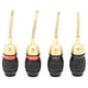thumbnail image 1 of Conector de clavija de banana chapado en oro, Preffair 4PCS Conector de clavija de banana Conector de clavija de banana Altavoz de alta fidelidad Conector de clavija de banana Características de vanguardia, 1 of 8
