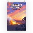 thumbnail image 3 of Hawaiâ€˜i Volcanoes National Park, Hawaii, Oil Painting (16x24 Giclee Gallery Art Print, Vivid Textured Wall Decor), 3 of 3