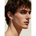 thumbnail image 2 of Feather Earrings for Women Mens Cool Dangle Drop Earrings Feather Jewelry Gift, 2 of 4