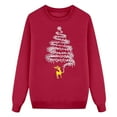thumbnail image 5 of Fiaer Matching Family Merry Christmas Sweatshirts Funny Graphic Trendy Pullover Crew Neck Long Sleeve Loose Fit Casual Xmas Tops Women XL, 5 of 6