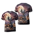thumbnail image 3 of Spooky Halloween Night Witch Doberman Pinscher Glowing Pumpkins All Over Print 3D Shirt Unisex Merch Doberman Dog Lover Gifts - 12015, 3 of 6
