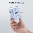 thumbnail image 2 of Adaptador Universal de Viaje EPICKA Azul con 3 Puertos USB-C y 2 USB-A para UE Reino Unido y AUS, 2 of 7