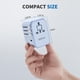 thumbnail image 2 of Adaptador Universal de Viaje EPICKA Azul con 3 Puertos USB-C y 2 USB-A para UE Reino Unido y AUS, 2 of 7