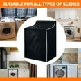 thumbnail image 3 of 2Pack Washer and Dryer Covers, Portable Washer Cover with Zipper Design Dustproof Waterproof Laundry Covers for Washer and Dryer，Easy Use Fit for Most Front-loading Machine (2pcs(Black)), 3 of 6