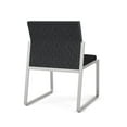 thumbnail image 5 of Gansett Reception Waiting Armless Guest Chair / Silver Steel / Dark Gray / Black, 5 of 5