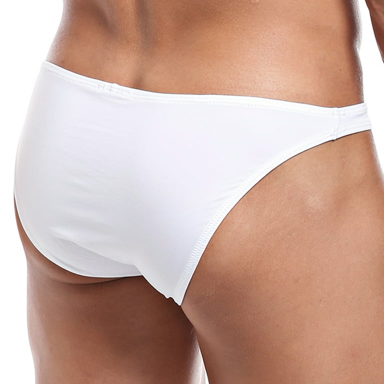 Sexy Mens Sports Bikini Underpants Pouch Enhancing V-Shape Low Waist  Underwear