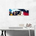 thumbnail image 2 of ARTCANVAS Chery Baby Blue Tan Modern Panoramic Canvas Art Print - Size: 36" x 12" (1.50" Deep), 2 of 9