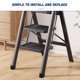 thumbnail image 5 of 2 protectores antideslizantes de goma para patas de escaleras extensibles. Estabilizadores para escaleras telescópicas de 64 mm de diámetro., 5 of 8