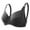 Black, variant on Plus Size Push Up Bras for Women Hide Back Fat Smoothing Bra Seamless Underwire T-Shirt Bra
