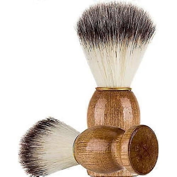 100% Pure Badger Hair Shaving Badger Brush for Men's All Skin Types Wood Personal and Professional Hair Salon Tool Wet Shaving