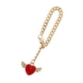 thumbnail image 5 of Unique Bargains 1 Pc Angel Heart Wings Cup Chain Water Cup Pendant Red Alloy, 5 of 5